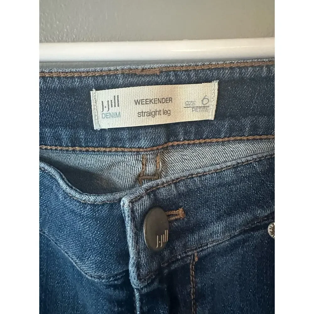 J. Jill Weekender Straight Leg Jeans Size 6P - Picture 2 of 4